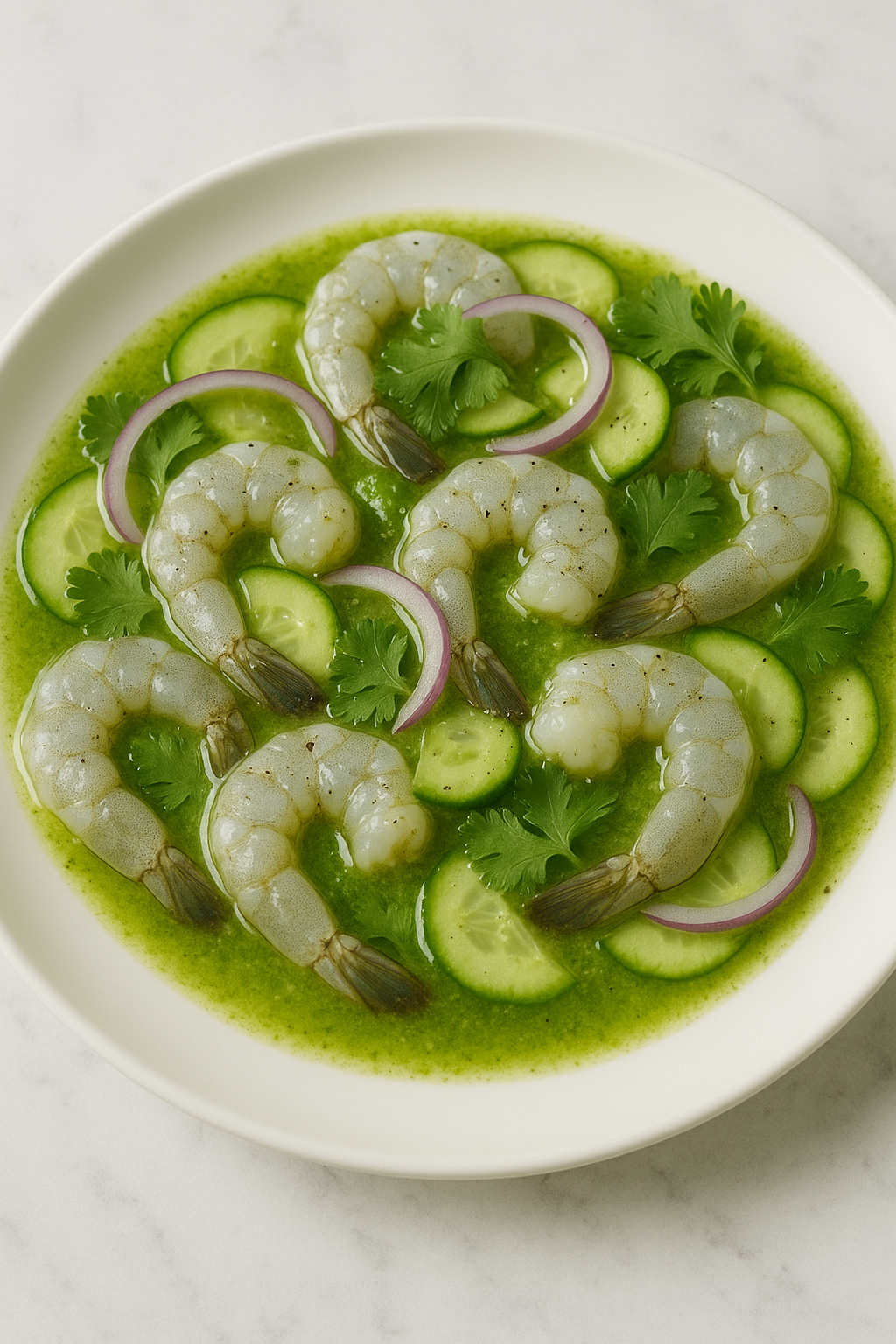 Aguachile verde de camarón 227 gr.