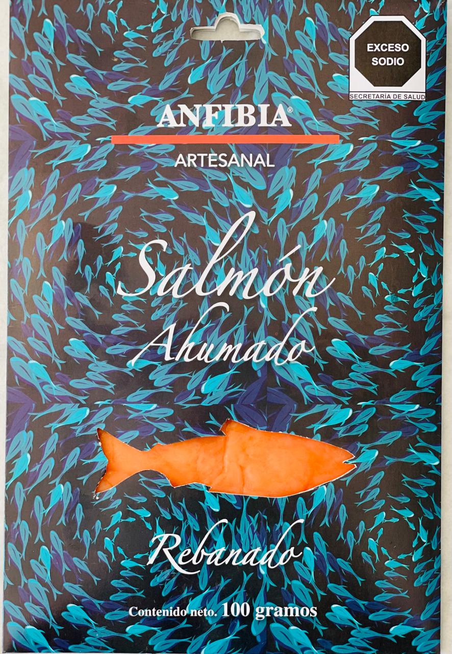 Salmón ahumado rebanado 100 gr Anfibia®