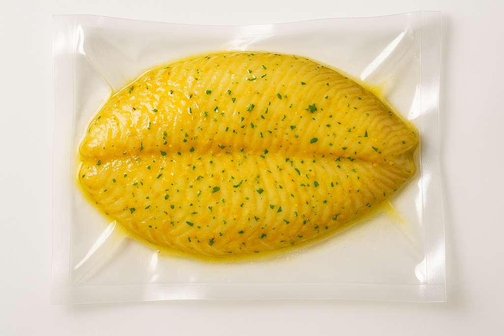 filete tilapia marinado en mantequilla y citricos empacado al alto vacio